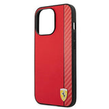 Ferrari FESAXHCP13XRE iPhone 13 Pro Max 6.7" red/red hardcase On Track Carbon Stripe