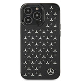 Mercedes MEHCP13LESPBK iPhone 13 Pro / 13 6,1" sort/sort hardcase Silver Stars mønster