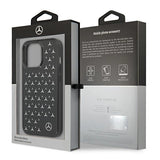 Mercedes MEHCP13LESPBK iPhone 13 Pro / 13 6,1" sort/sort hardcase Silver Stars mønster