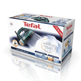 Tefal Ultimate Pure FV9844 Tør & dampstrygejern Durilium autoclean strygesål 3200 W Sort, Blå