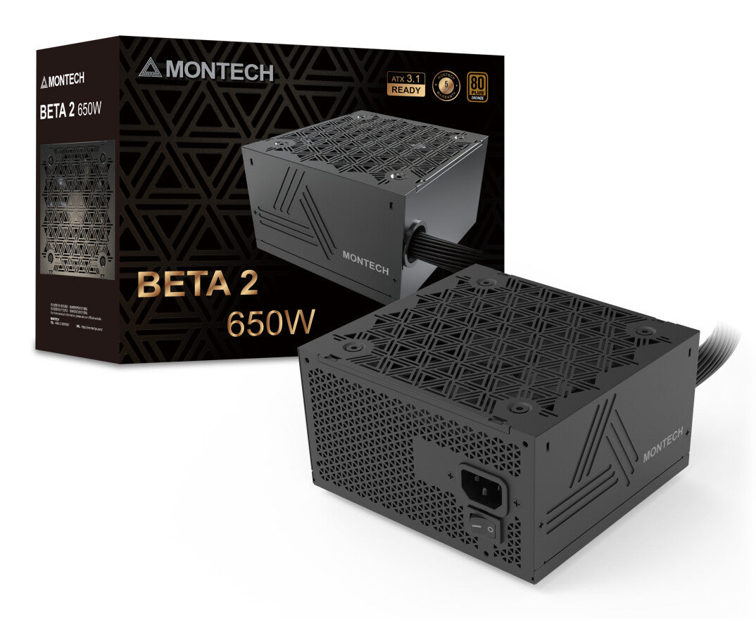 Montech BETA 2 power supply unit 650 W 20+4 pin ATX ATX Black