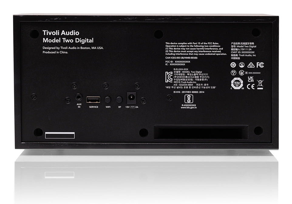 Tivoli Audio Model Two Digital Bærbar stereohøjttaler Sort 20 W