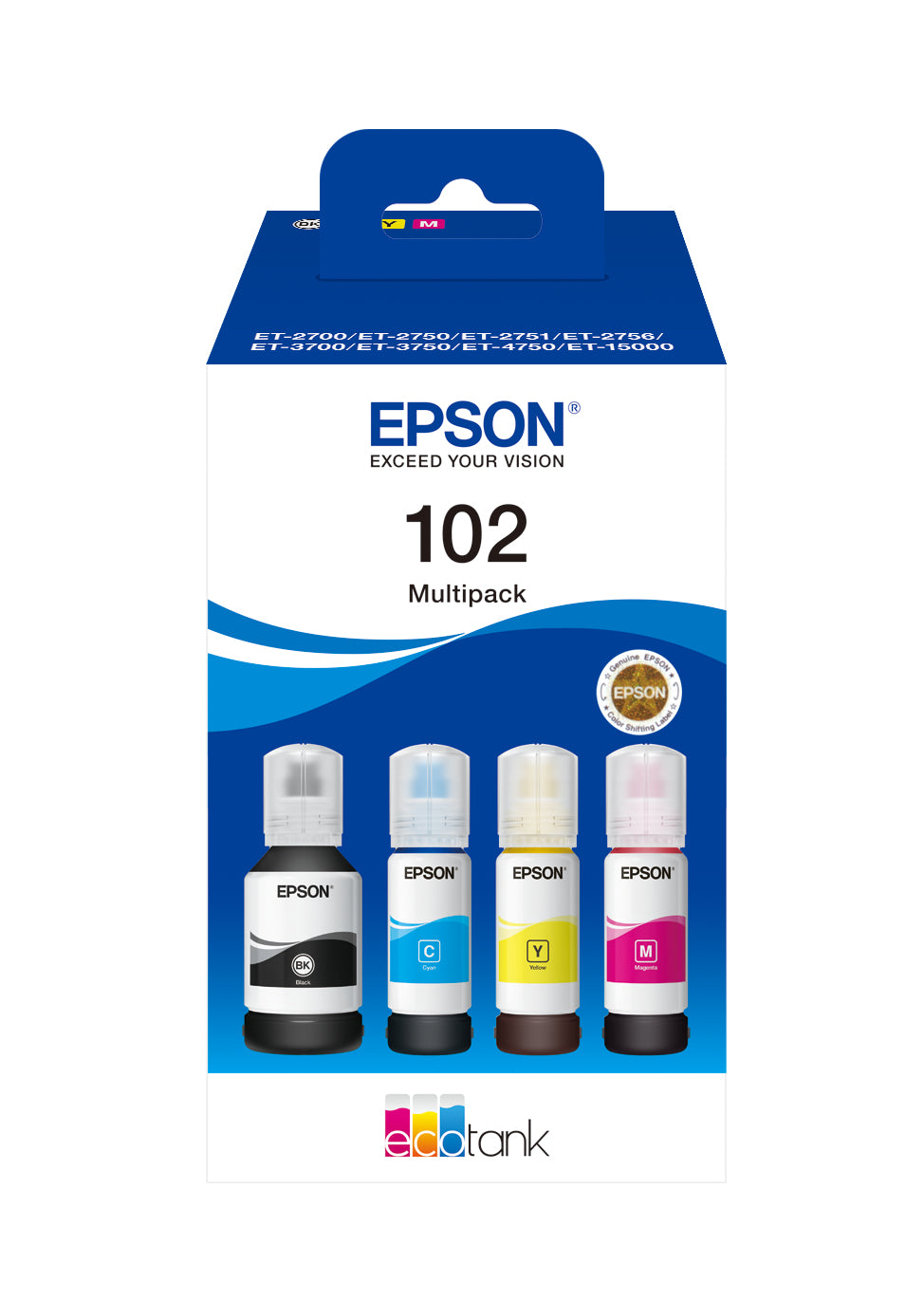 Epson Sort Gul Cyan Magenta Blæk C13T03R640