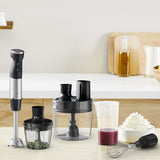 Tefal Quickchef+ HB67G830 blender 0,8 L Nedsænkning blender 1000 W Sort, Rustfrit stål