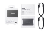 Samsung Portable SSD T7 2 TB USB Type-C 3.2 Gen 2 (3.1 Gen 2) Grå