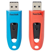 SanDisk Ultra USB-nøgle 64 GB USB Type-A 3.2 Gen 1 (3.1 Gen 1) Blå, Rød