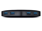 TP-Link UH400 interface hub USB 3.2 Gen 1 (3.1 Gen 1) Type-A 5000 Mbit/s Sort