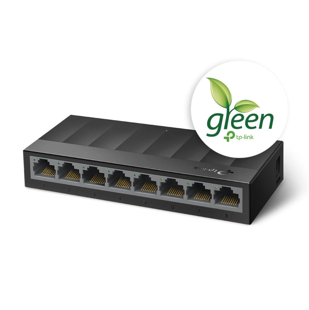 TP-Link LS1008G netværksswitch Ikke administreret Gigabit Ethernet (10/100/1000) Sort