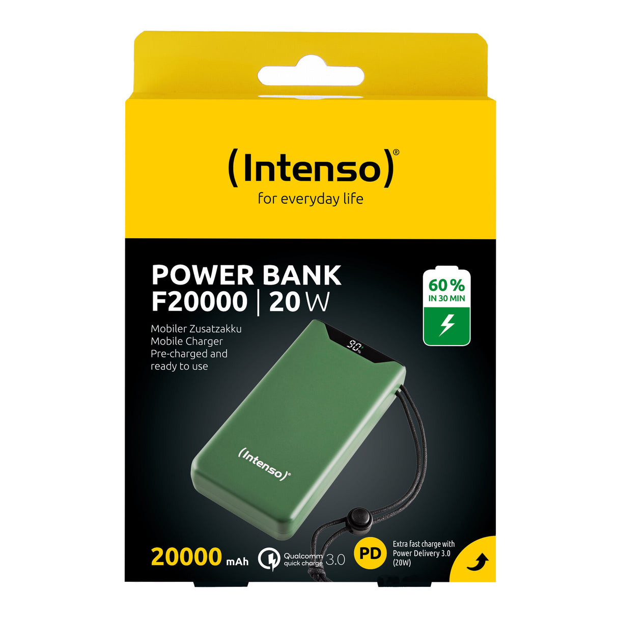 Intenso 7332057 powerbank Lithium polymer (LiPo) 20000 mAh Grøn