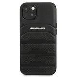 AMG Leather Debossed Lines case for iPhone 13 mini - black