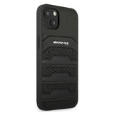 AMG Leather Debossed Lines case for iPhone 13 mini - black