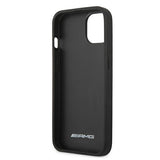 AMG Leather Debossed Lines case for iPhone 13 mini - black