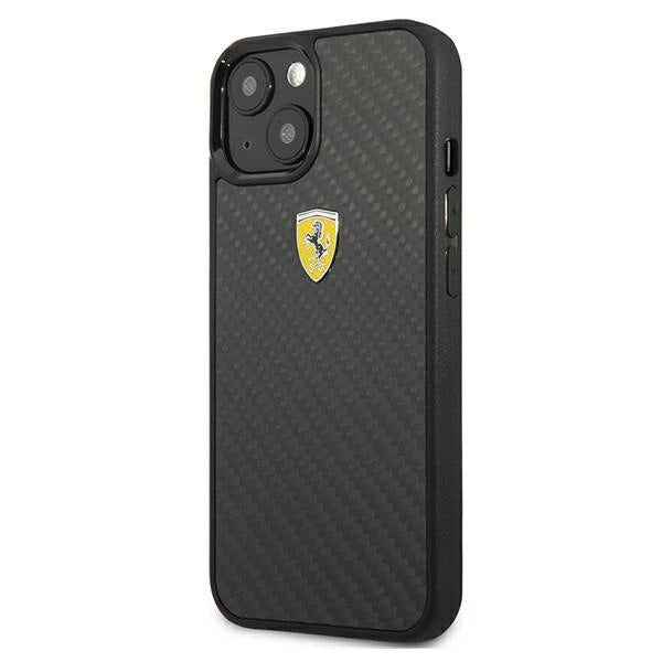 Ferrari FEHCP13SFCABK iPhone 13 mini 5.4" black/black hardcase On Track Real Carbon