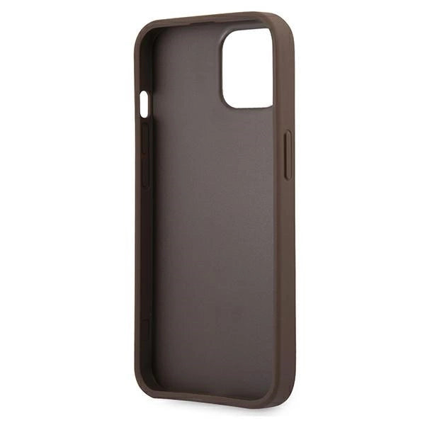 Guess 4G Big Metal Logo Case for iPhone 13 - Brown
