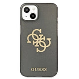 Guess GUHCP13SPCUGL4GBK iPhone 13 mini 5.4" black/black hard case Glitter 4G Big Logo
