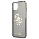 Guess GUHCP13SPCUGL4GBK iPhone 13 mini 5.4" black/black hard case Glitter 4G Big Logo