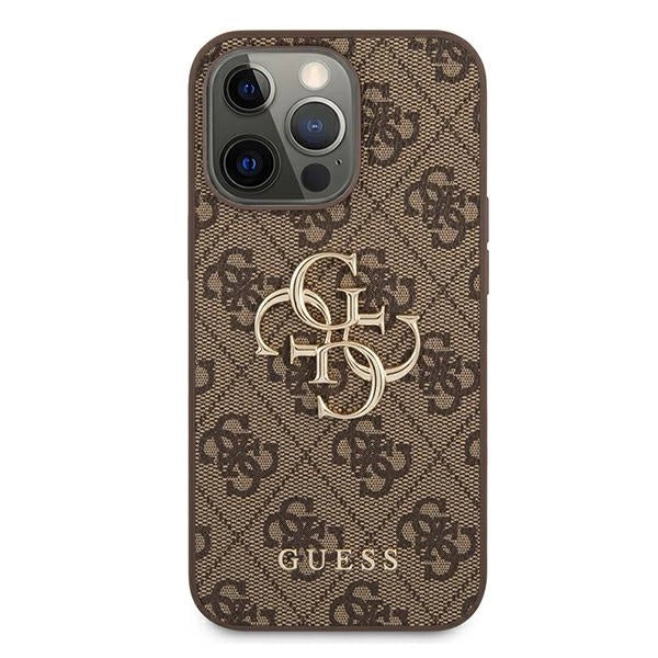 Guess GUHCP13X4GMGBR iPhone 13 Pro Max 6.7" brun/brun hardcase 4G Big Metal Logo