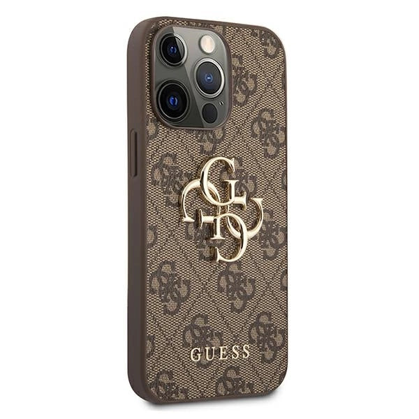 Guess GUHCP13X4GMGBR iPhone 13 Pro Max 6.7" brun/brun hardcase 4G Big Metal Logo