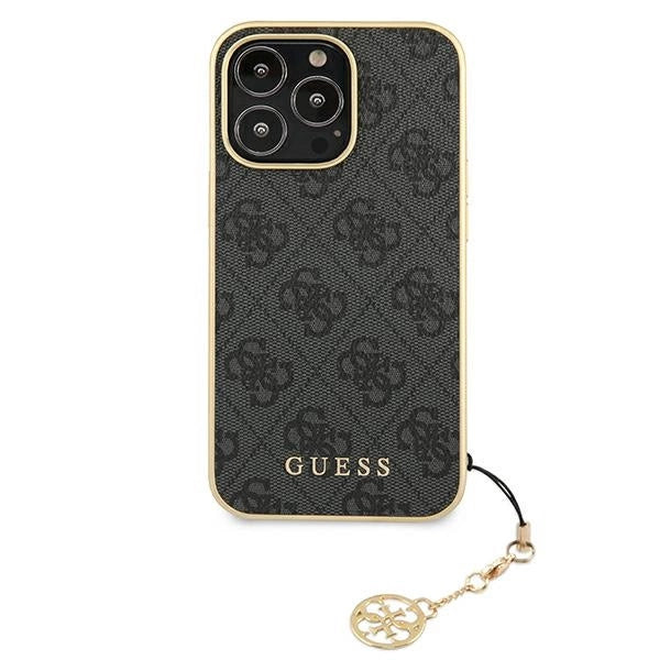 Guess GUHCP13XGF4GGR iPhone 13 Pro Max 6.7" grey/grey hardcase 4G Charms Collection