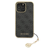 Guess GUHCP13XGF4GGR iPhone 13 Pro Max 6.7" grey/grey hardcase 4G Charms Collection