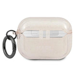 Karl Lagerfeld Glitter Karl's Head Case for AirPods Pro - Gold