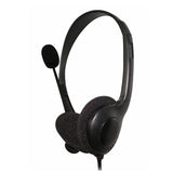 Omega FIS1020 Hovedtelefoner Ledningsført Headset Kontor/Callcenter Sort