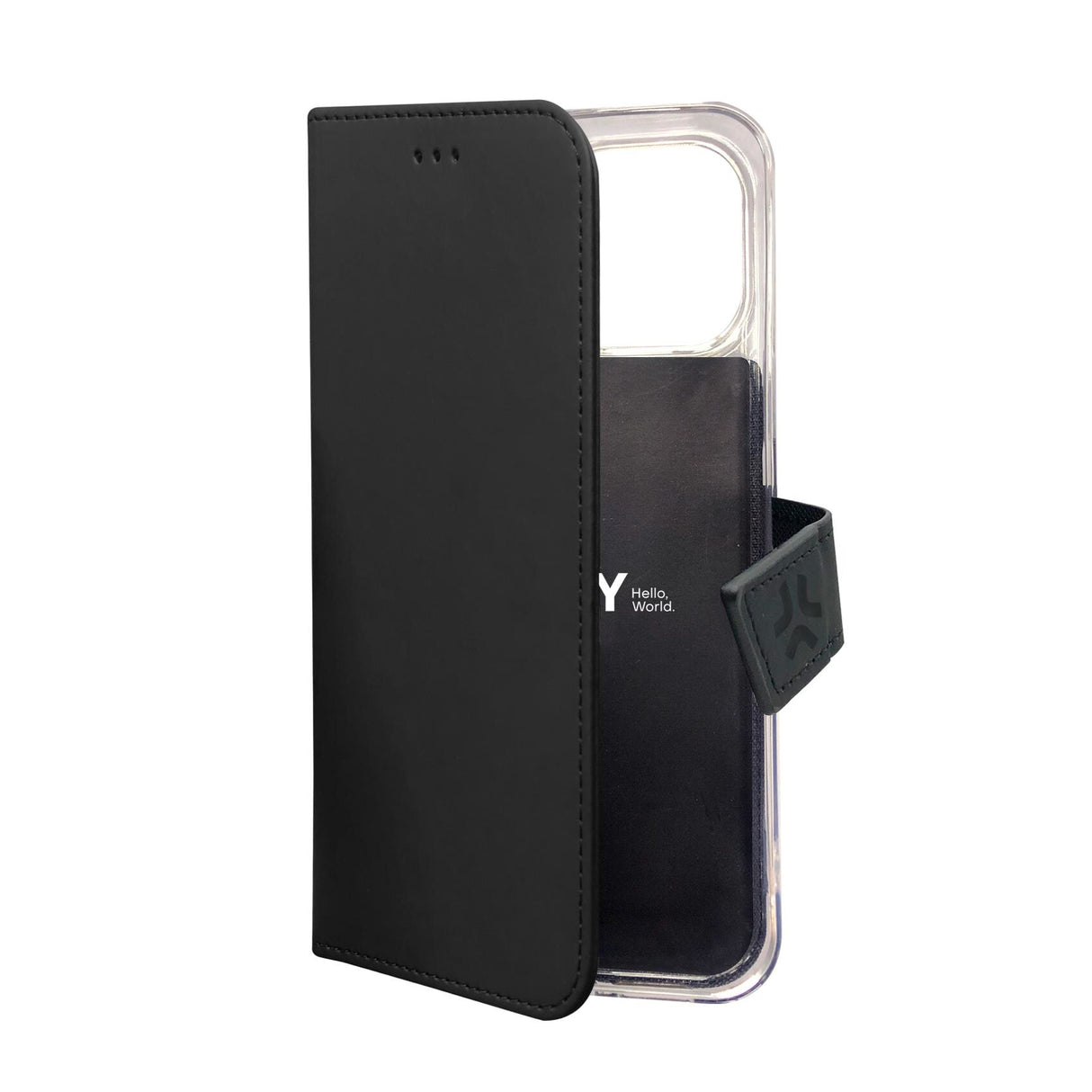 Celly WALLY1054 mobiltelefon etui 15,5 cm (6.1") Tegnebogsetui Sort