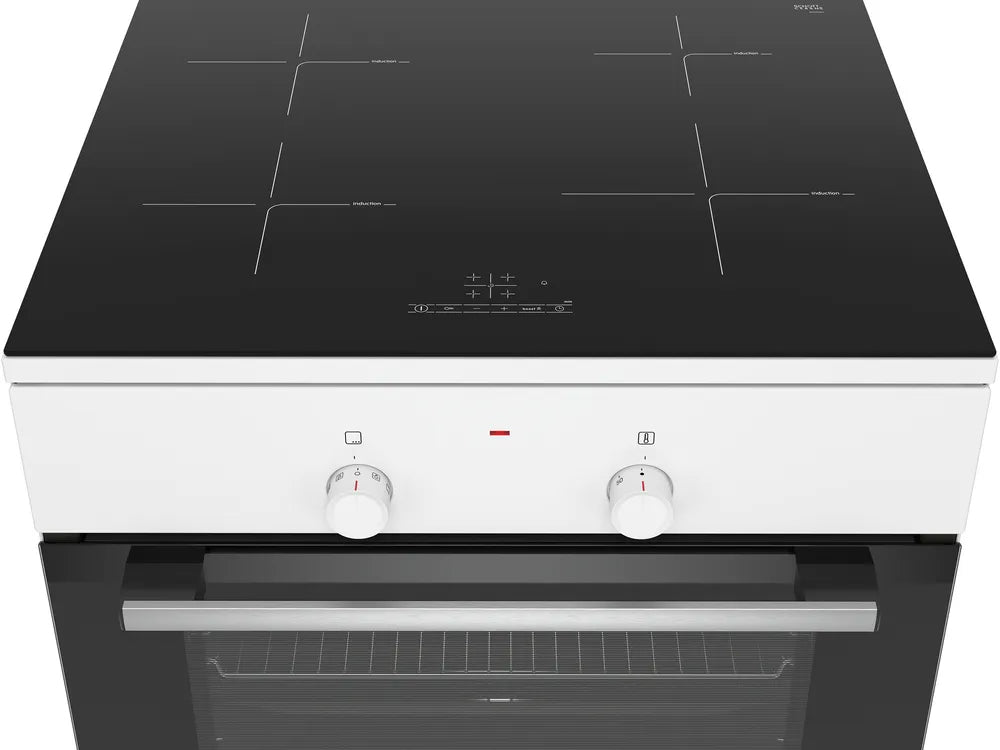 Bosch Serie 2 HLL09A020U komfur og ovn Fritstående komfur Elektrisk Keramisk Hvid