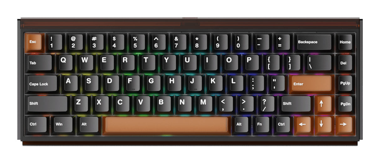 Akko Ray68 HE tastatur Spil USB + RF Wireless + Bluetooth QWERTY US engelsk Sort