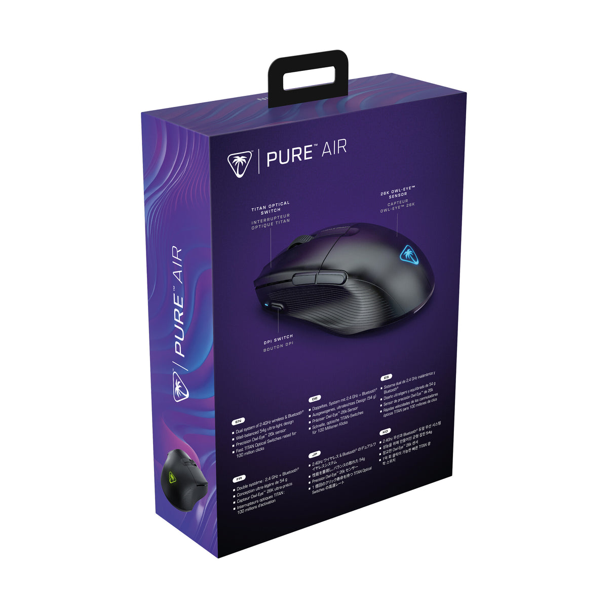 Turtle Beach Pure Air mus Spil Højre hånd RF trådløs + Bluetooth Optisk 26000 dpi