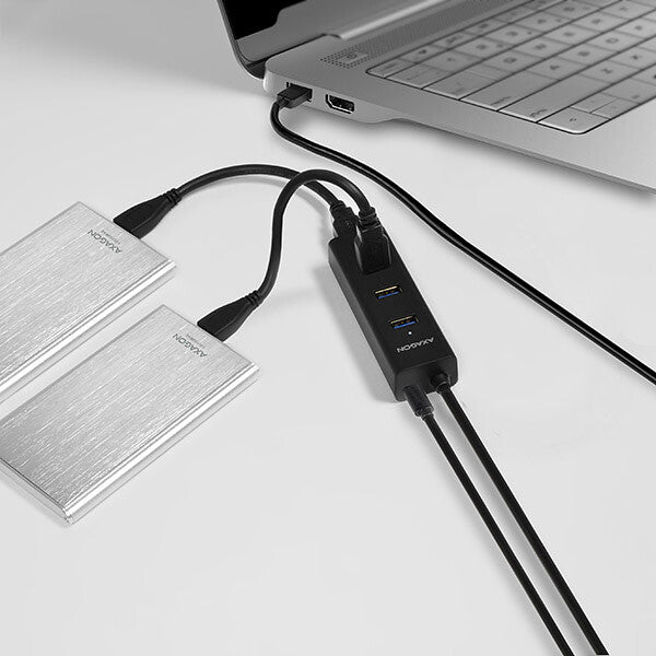 Axagon HUE-S2BP interface hub USB 3.2 Gen 1 (3.1 Gen 1) Type-A 5000 Mbit/s Sort