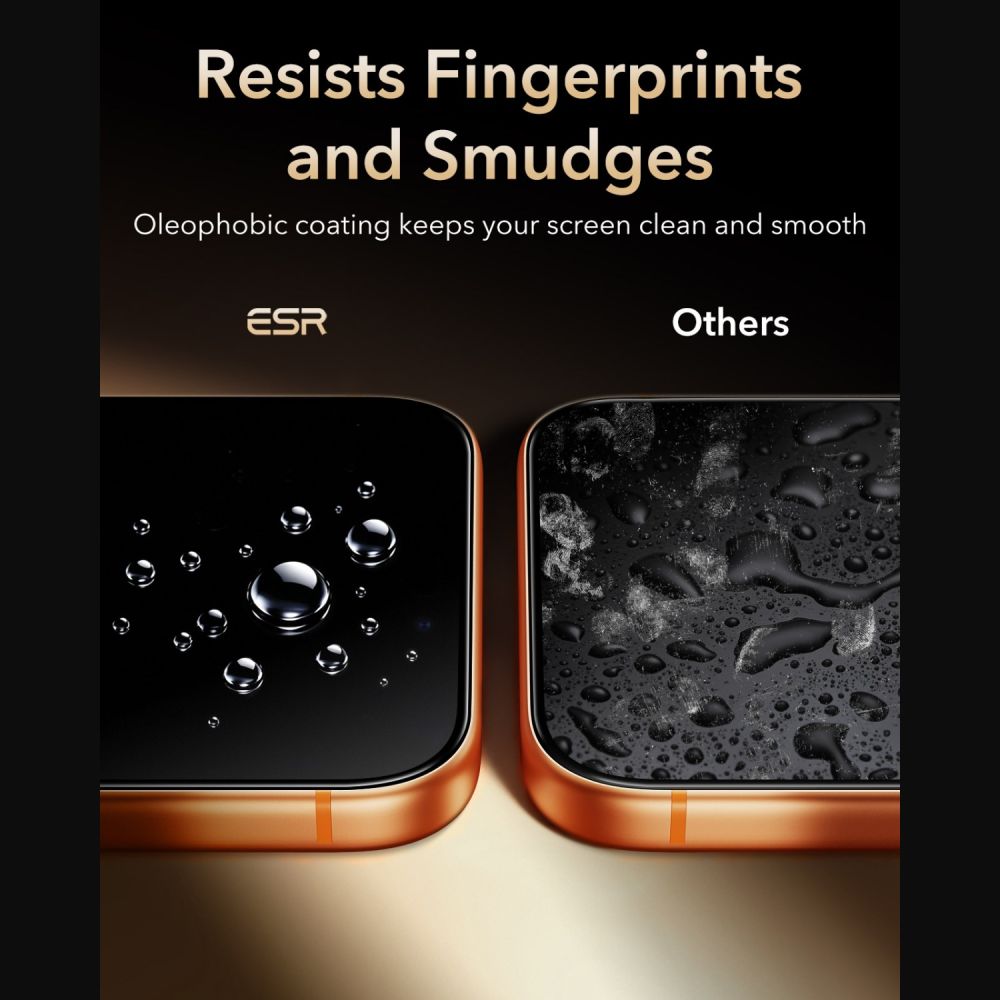 Hærdet Glas Esr Ultrafit Armorite Pro Hærdet Glas Iphone 17 Pro / 18 Pro Sort
