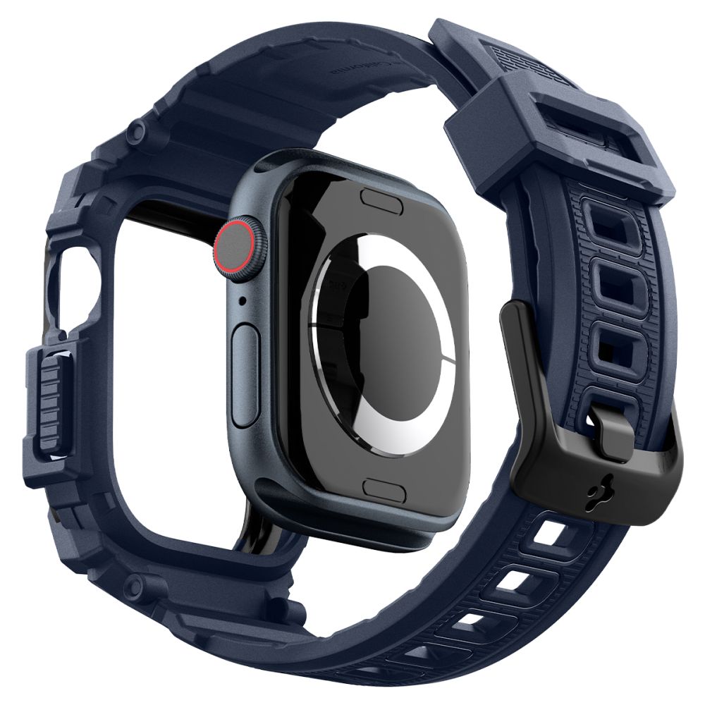 Spigen Rugged Armor ”Pro” Apple Watch 10/11 (46 Mm) Marineblå