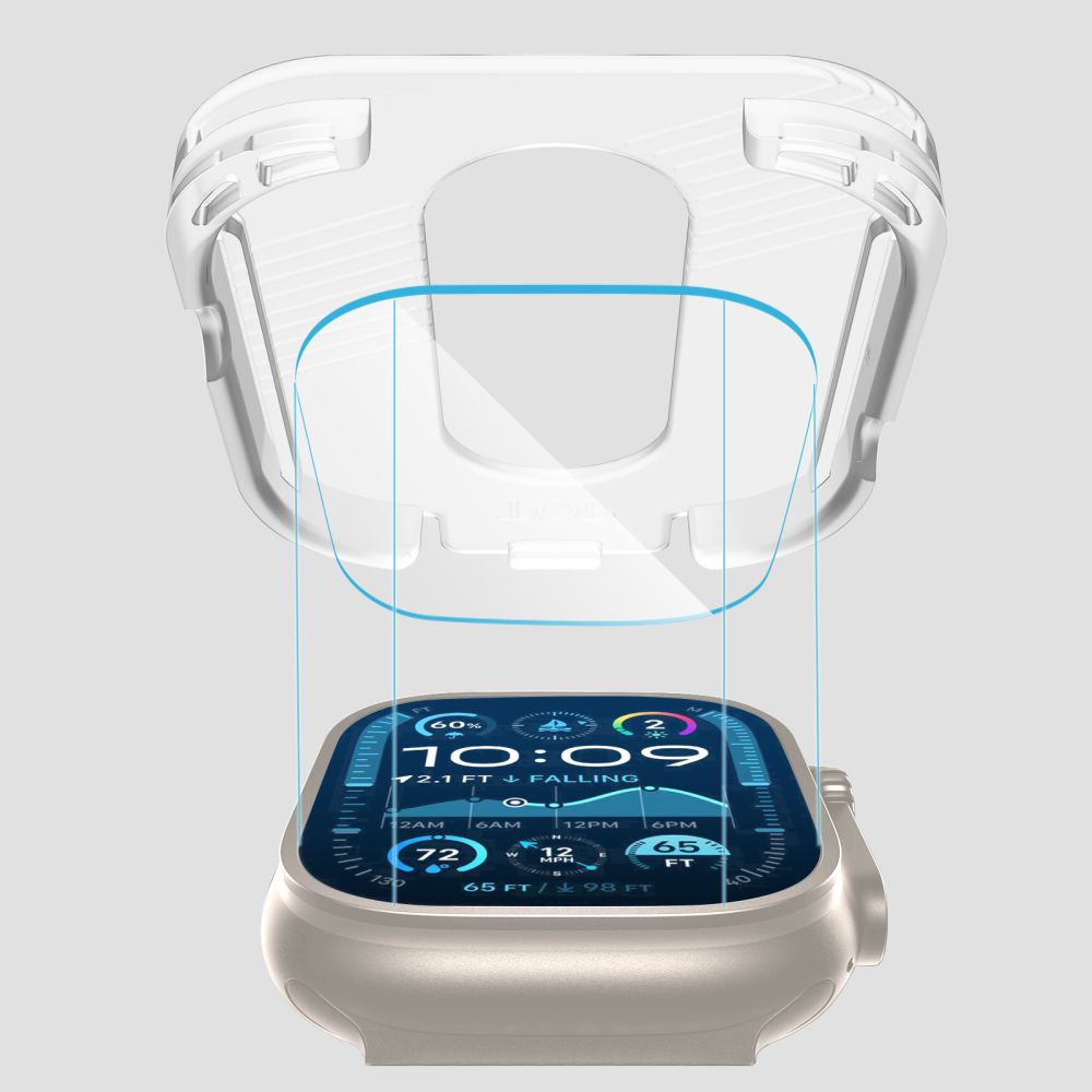 Hærdet Glas Tech Protect Easy Set+ 2 Pack Apple Watch Ultra 1/2/3/4 (49 Mm) Klar