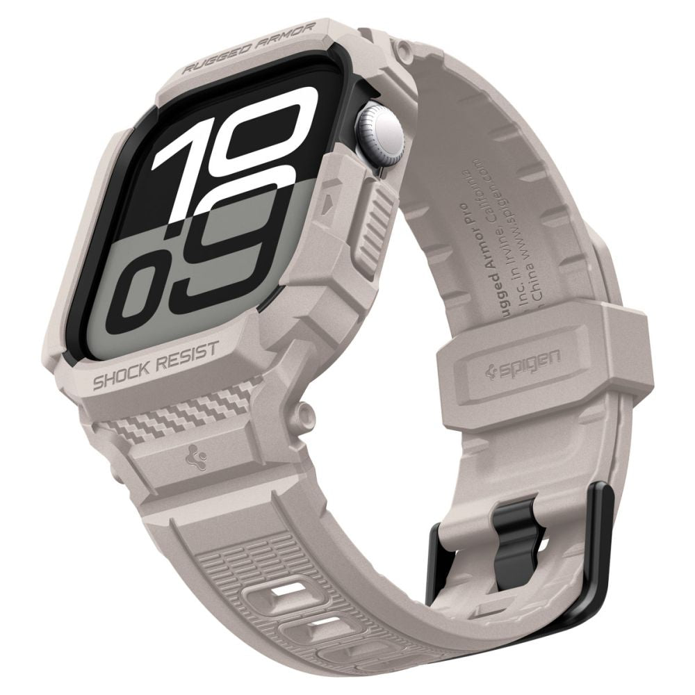 Spigen Rugged Armor ”Pro” V2 Apple Watch 10/11 (42 Mm) Dune Beige