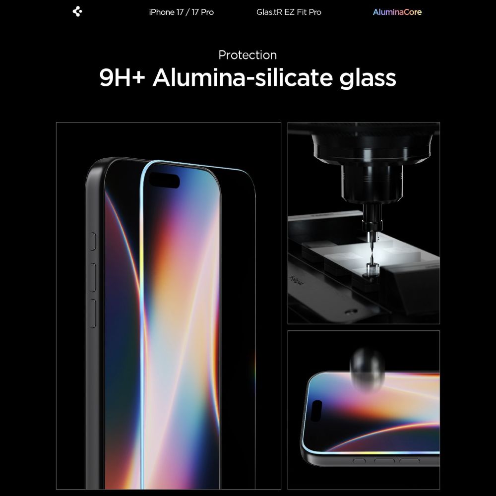 Hærdet Glas Spigen Glas.Tr ”Ez Fit Pro Ac” Iphone 16 Pro / 17 / 17 Pro / 18 Pro Clear