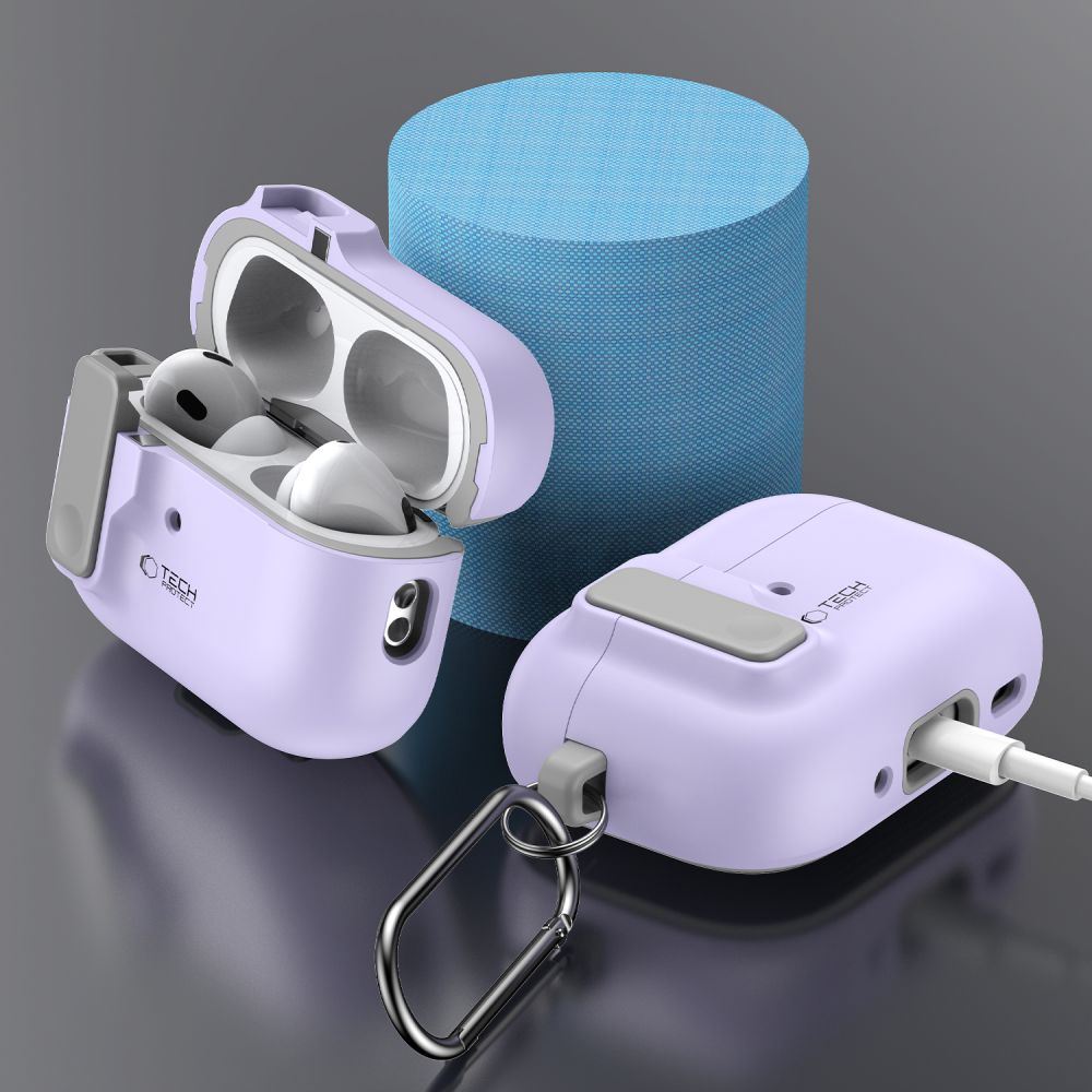 Tech Protect Slim Hook Apple Airpods Pro 1/2 Lavendel