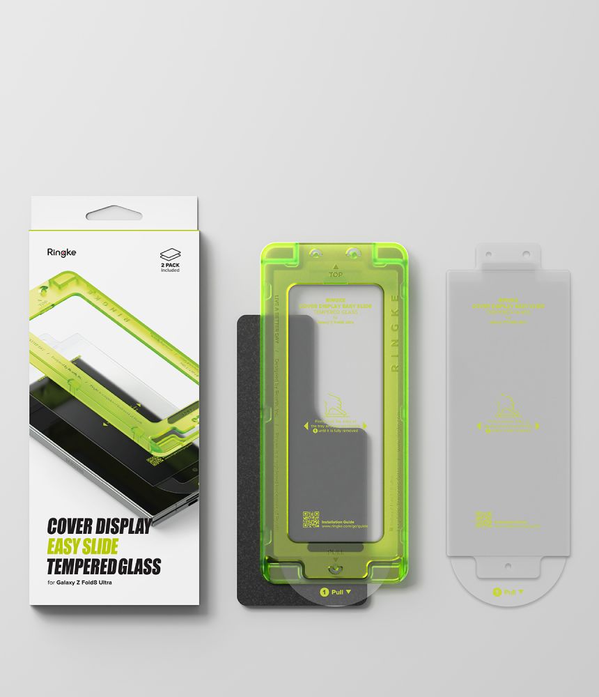 Hærdet Glas Ringke Cover Display Easy Slide 2 Pack Galaxy Z Fold 8 Ultra Clear