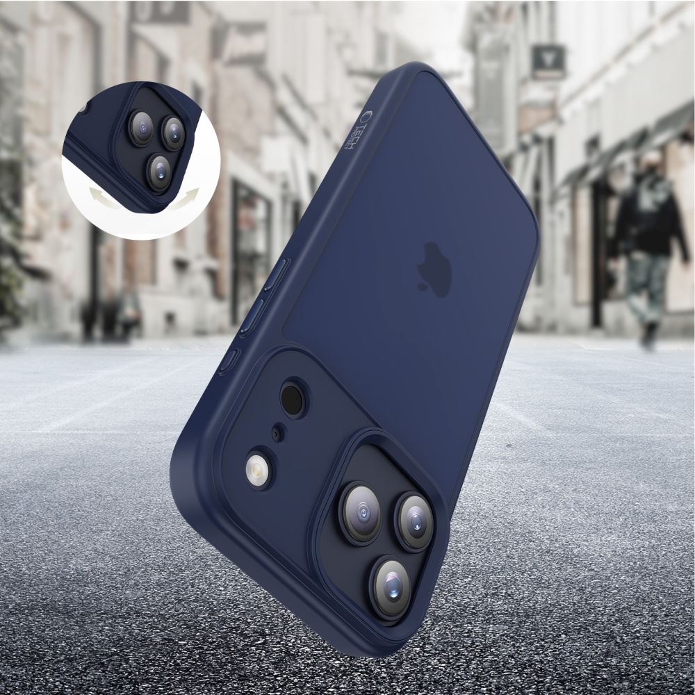 Tech Protect Magmat Iphone 17 Pro Max Mat Dyb Blå