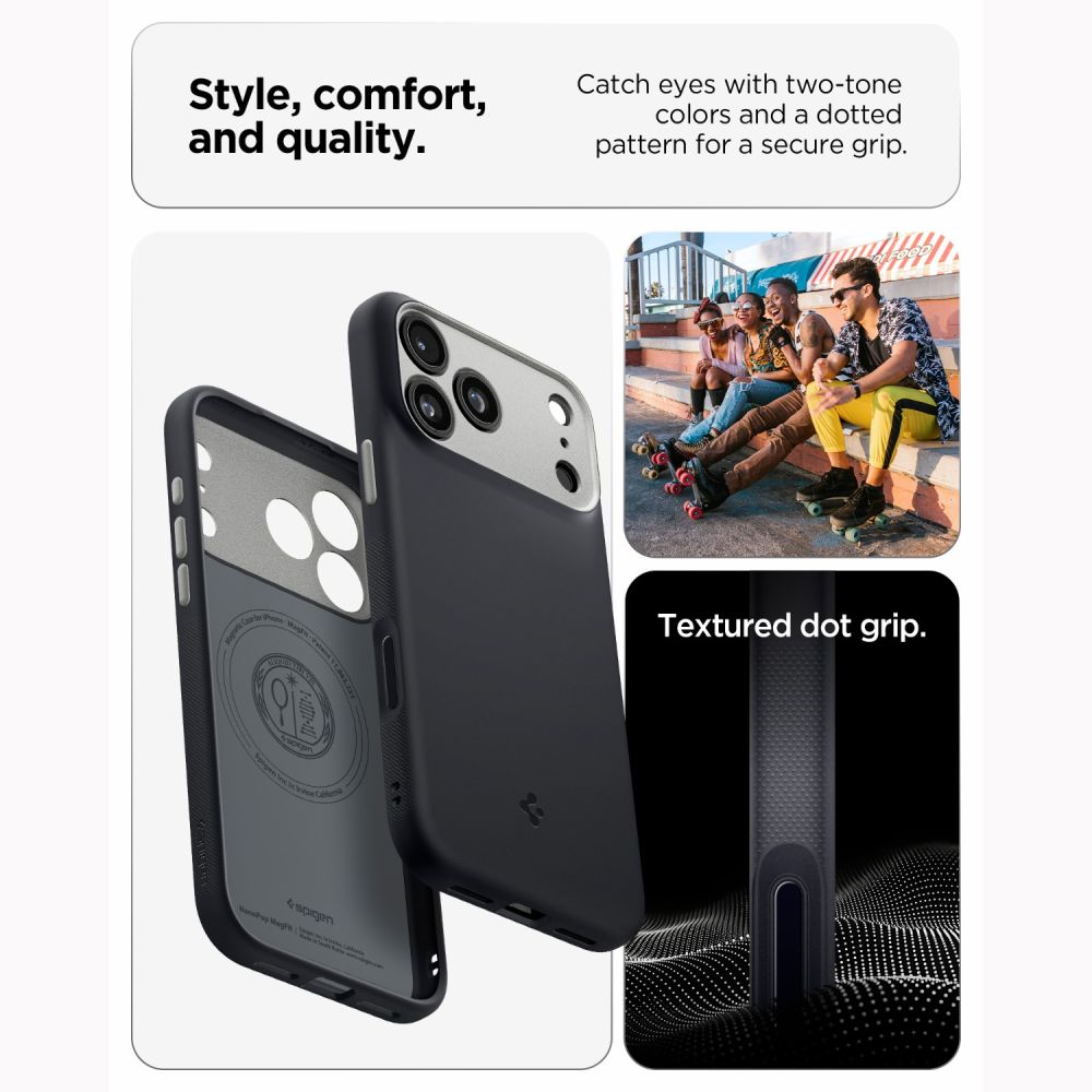 Spigen Nano Pop Magsafe Iphone 17 Pro Max / 18 Pro Max Sort Sesam