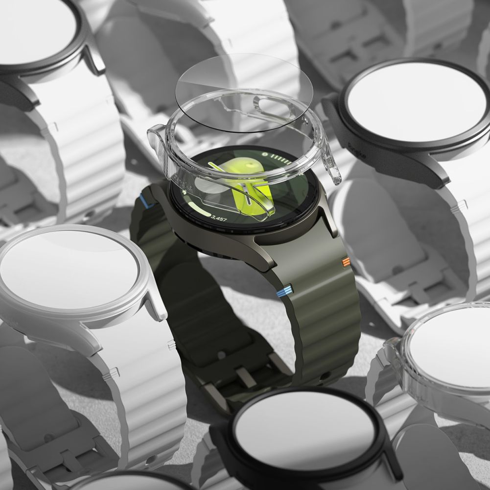Ringke Slim & Hærdet Glas Galaxy Watch 7 (44 Mm) Titanium Sort