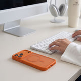 Tech Protect Magmat Magsafe Cc Iphone 17 Pro / 18 Pro Mat Cosmic Orange