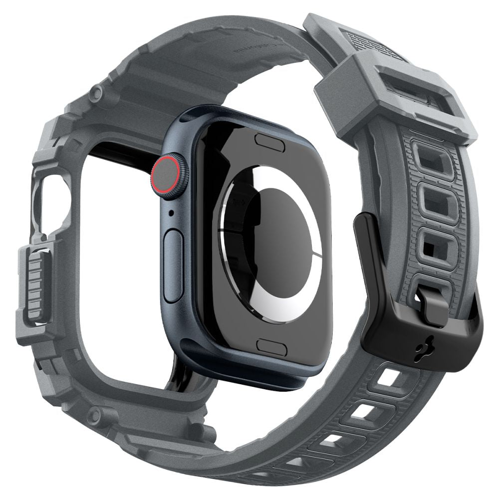 Spigen Rugged Armor ”Pro” Apple Watch 10/11 (46 Mm) Mørkegrå