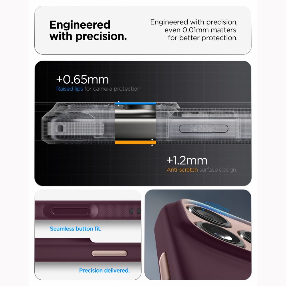 Spigen Nano Pop Magsafe Iphone 17 Pro / 18 Pro Burgundy Bean