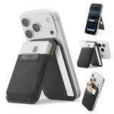 Spigen S314 4 Slim Fold Stativ Tegnebog Magsafe Sort