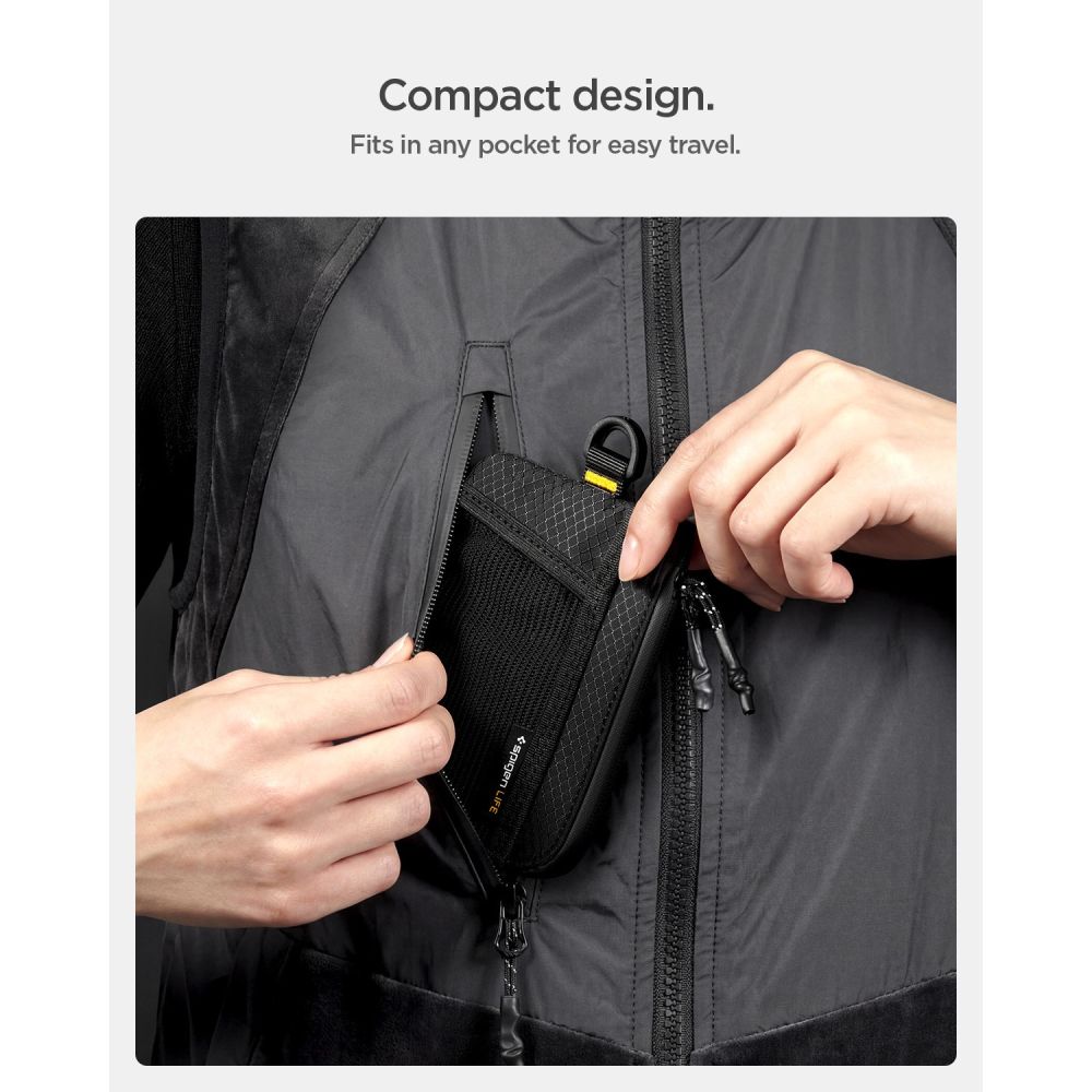 Spigen Lf300 Blød Rfid Kortholder Sort