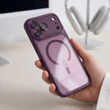 Tech Protect Magpeak Magsafe Cc Iphone 17 Pro Max / 18 Pro Max Burgundy/Clear