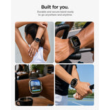 Spigen Athlex Air M Apple Watch 8 / 9 / 10 / 11 / 12 / Se / Ultra (44 / 45 / 46 / 49 Mm) Aktiv Sort/Grå