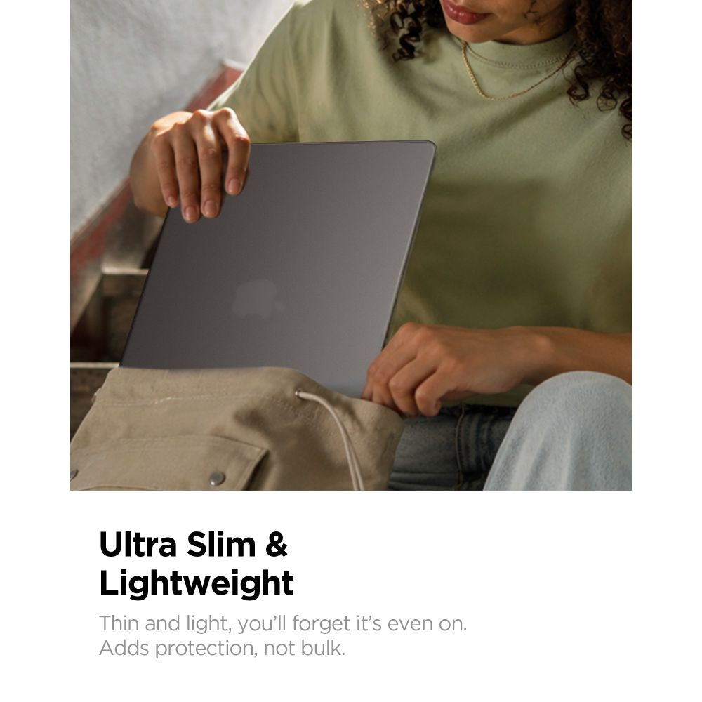 Spigen Airskin Macbook Air 13 M2 M5 2023 2026 Frost Sort