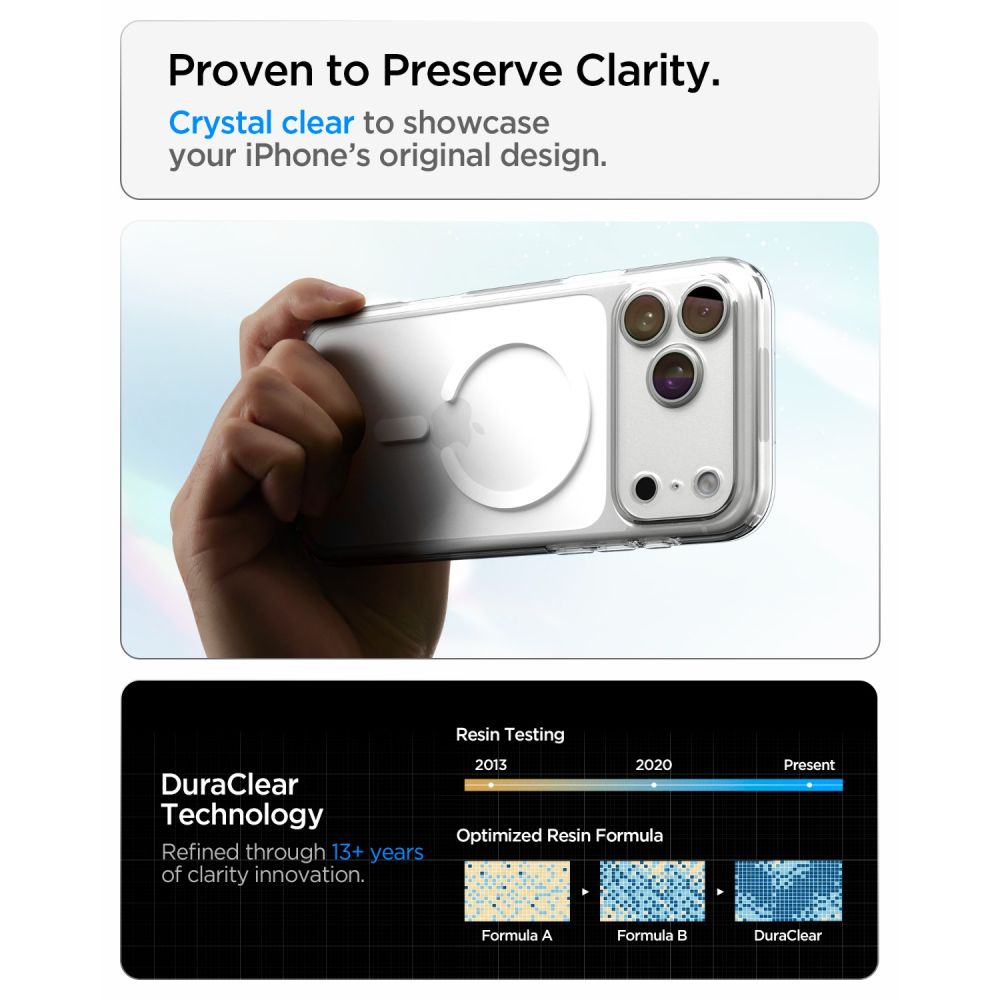 Spigen Ultra Hybrid Magsafe Iphone 17 Pro Max / 18 Pro Max Klar/Hvid